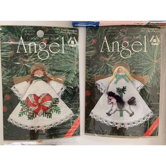 Lot of 8 assorted Craft kits Needle Point with frames, Stitchery Kits, Christmas - Picture 6 of 12